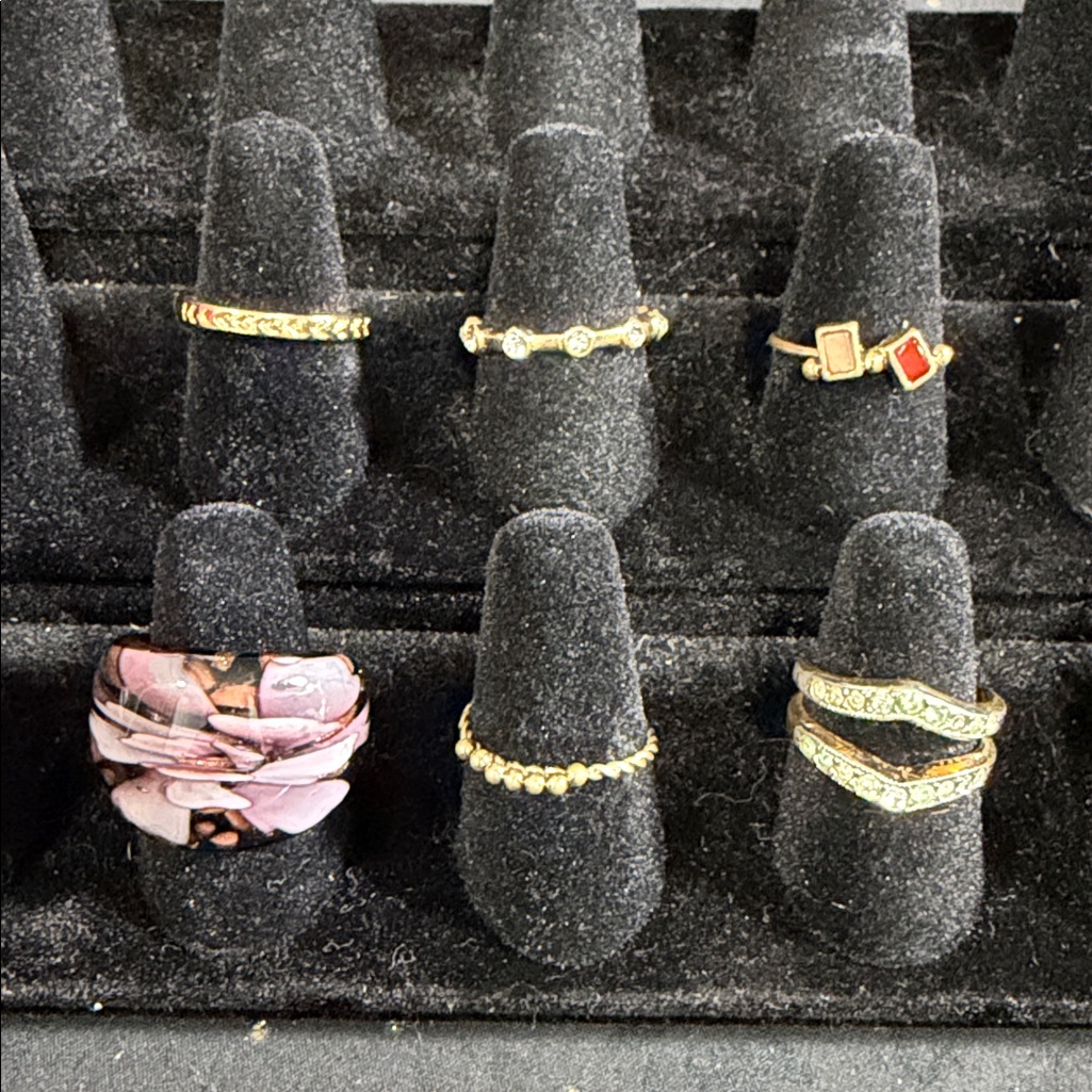 Lot Of 6 Rings,Size Number 7